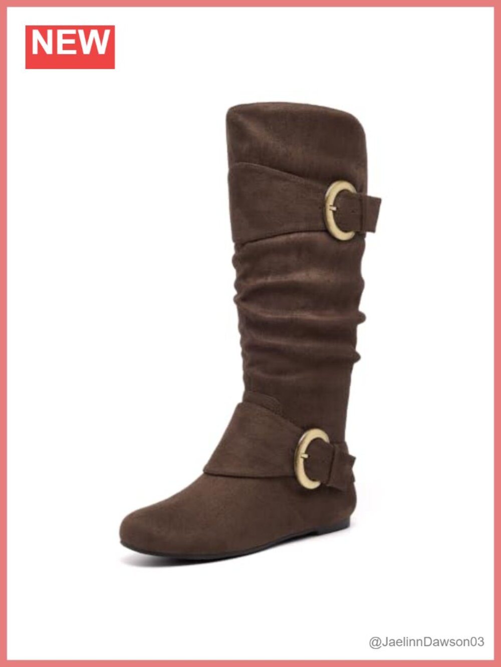 Wide Calf Knee High Boots Suede Fuzzy Lined Side Zip Buckle Slouchy Mid Calf